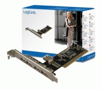 LogiLink 4+1-port USB 2.0 PCI Card - PCI - USB 2.0 - ROHS...