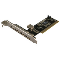 LogiLink 4+1-port USB 2.0 PCI Card - PCI - USB 2.0 - ROHS...