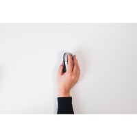 Bakker Grip Mouse Wireless - rechts - Vertikale Ausführung - Optisch - RF Wireless - 1600 DPI - Schwarz - Silber