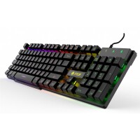 INCA Gaming Tastatur IKG-446 Regenbogen RGB dt. Layout retail - Tastatur - 105 Tasten