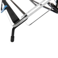R-Go Dokumentenhalter R-Go Flex Read - ergonomisch - mit weicher Schaumstoff-Handgelenkauflage - aus transparentem Acrylglas - A3 - Acryl - Stahl - 5 kg - Transparent - Schwarz - 315 mm - 453 mm
