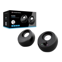 Conceptronic BJORN 2.0-Kanal-Computer-Lautsprecher mit Bluetooth - 10W - 2-Wege - 2.0 Kanäle - Verkabelt & Kabellos - 10 W - 140 - 13000 Hz - Schwarz