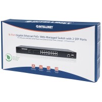 Intellinet PoE+ Web-Managed Switch with 2 SFP Ports -...