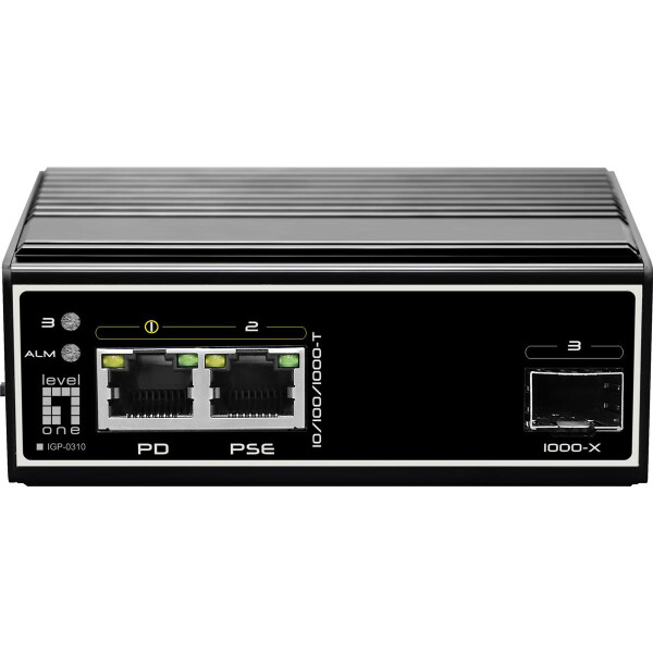 LevelOne IGP-0310 - Gigabit Ethernet (10/100/1000) - Vollduplex - Power over Ethernet (PoE) - Wandmontage