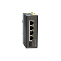 LevelOne 5-Port Gigabit Industrial Switch - DIN-Schiene - -30°C to 65°C - Gigabit Ethernet (10/100/1000) - Vollduplex - Power over Ethernet (PoE) - Wandmontage