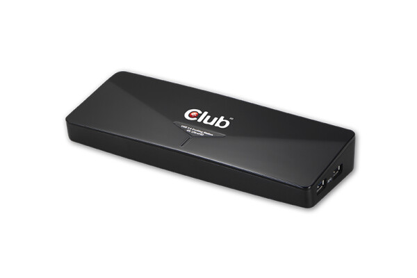 Club 3D USB 3.0 4k Docking Station, schwarz, 4K @ 30 Hz, 4K mit DP oder HDMI