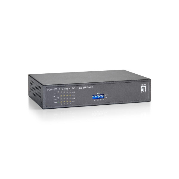 LevelOne FGP-1000W90 - Fast Ethernet (10/100) - Vollduplex - Power over Ethernet (PoE)