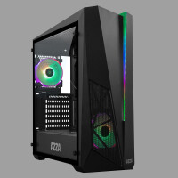 AZZA Thor 320 DH - Midi Tower - PC - Schwarz - ATX -...