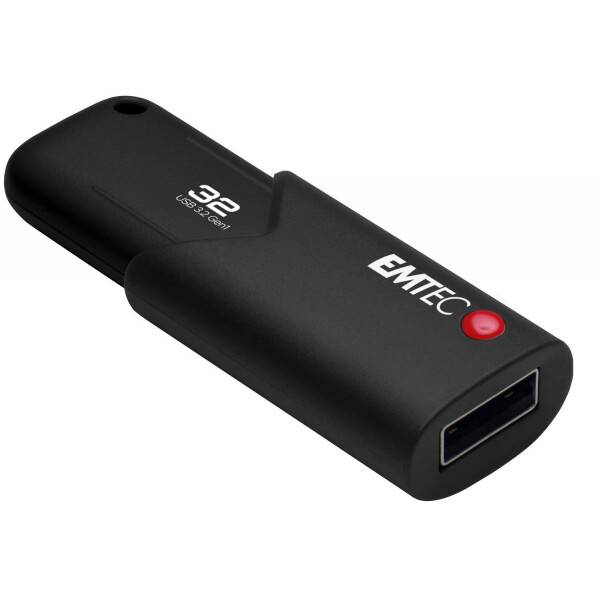 EMTEC B120 Click Secure - 32 GB - USB Typ-A - 3.2 Gen 2 (3.1 Gen 2) - Dia - Schwarz