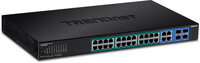 TRENDnet TPE-5028WS - Managed - Gigabit Ethernet (10/100/1000) - Vollduplex - Power over Ethernet (PoE) - Rack-Einbau - 1U