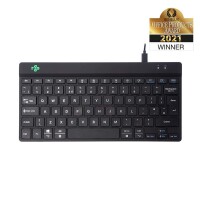 R-Go Compact Break R-Go Tastatur - QWERTY (UK) - schwarz - kabelgebunden - Mini - Kabelgebunden - USB - QWERTY - Schwarz