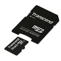 Transcend Premium - Flash-Speicherkarte (microSDHC/SD-Adapter inbegriffen) - 64 GB