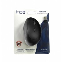 INCA Maus IWM-279 Vertical Wireless Schwarz retail - Maus - 1.600 dpi