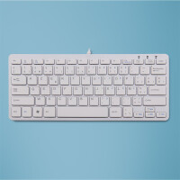 R-Go Compact R-Go Tastatur - AZERTY (BE) - weiß -...