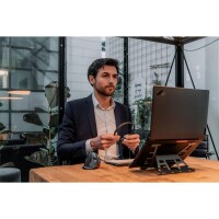 Bakker UltraStand Universal - Laptop-Ständer - Schwarz - Dunkles Grau - Aluminium - Gummi - Stahl - 33 cm (13") - 39,6 cm (15.6") - 3 kg