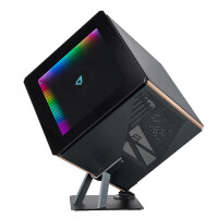 AZZA Regis - Cube - PC - Schwarz - Gold - Grau - ATX - micro ATX - Mini-ITX - Aluminium - Gehärtetes Glas - Multi