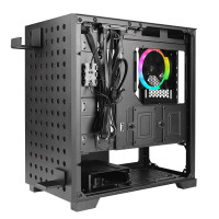 AZZA Elise - Tower - PC - Schwarz - ITX - micro ATX - Stahl - Gehärtetes Glas - Multi