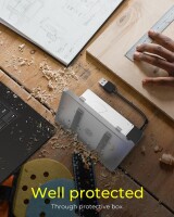 ICY BOX IB-AC603b-U3 - HDD / SSD-Gehäuse - 2.5" - SATA - Serial ATA II - Serial ATA III - 5 Gbit/s - Hot-Swap - Anthrazit - Schwarz