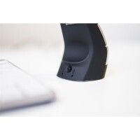 Bakker DXT 2 Precision Mouse - Beidhändig - Vertikale Ausführung - Laser - USB Typ-A - 2000 DPI - Schwarz - Grau