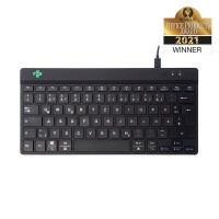 Neato R-Go Tools Ergonomische Tastatur R-Go Compact Break - kompakte Tastatur mit Pausensoftware - QWERTZ (DE) - Kabelgebunden - Schwarz - Mini - Kabelgebunden - USB - QWERTZ - Schwarz