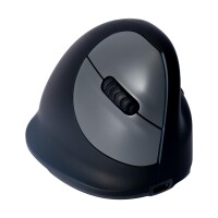R-Go Ergonomische Maus R-Go HE Break mit Pausensoftware - medium (Handlänge <165mm) - Rechtshänder - verkabelt - schwarz - rechts - Vertikale Ausführung - Bluetooth - 2400 DPI - Schwarz