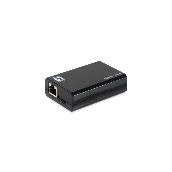 LevelOne Gigabit PoE bt to Type-C 3.0 Splitter - 10/100/1000Base-T(X) - Schwarz - Aktivität - Link - Leistung - China - 5V - 12V - 24V - 50 W