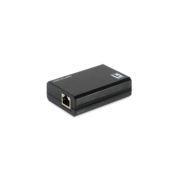 LevelOne Gigabit PoE bt to Type-C 3.0 Splitter - 10/100/1000Base-T(X) - Schwarz - Aktivität - Link - Leistung - China - 5V - 12V - 24V - 50 W