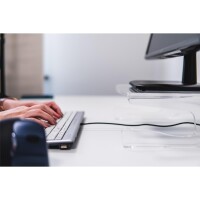 Bakker Q-riser 100 Monitor Stand - Freistehend - 10 kg - 25,4 cm (10") - 76,2 cm (30") - Transparent