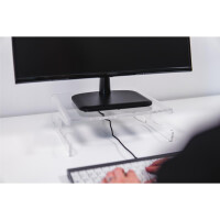 Bakker Q-riser 100 Monitor Stand - 25 kg - Transparent