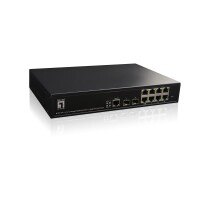 LevelOne GEP-1061 - Switch - managed - 8 x/1000 PoE+ - Switch - 1 Gbps