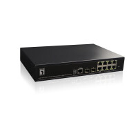 LevelOne GEP-1061 - Switch - managed - 8 x 10/100/1000 PoE+ - Switch - 1 Gbps