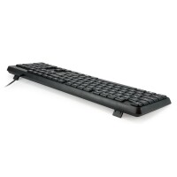 Equip Kabelgebundene USB Tastatur - US/International layout (QWERTY) - Volle Größe (100%) - Kabelgebunden - USB - QWERTY - Schwarz