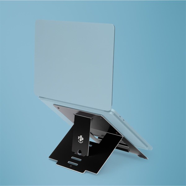 R-Go Laptopständer R-Go Riser Flexible - ergonomisch - faltbarer und einstellbarer Laptopständer - Schwarz - Schwarz - Aluminium - 25,4 cm (10") - 55,9 cm (22") - 5 kg - 135 - 220 mm