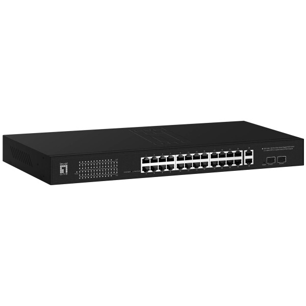 LevelOne GEP-2841+ 2xGSFP PoE+ Switch - Switch - Kupferdraht