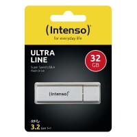 Intenso Ultra Line - 32 GB - USB Typ-A - 3.2 Gen 1 (3.1 Gen 1) - 70 MB/s - Kappe - Silber