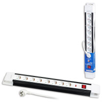 LogiLink LPS207 - 3 m - Typ F - Schwarz - Weiß -...