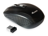 Equip Optische Maus kabellos USB Travel R+L schwarz - Maus - 1.600 dpi