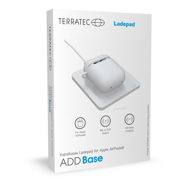 TerraTec ADD Base - Indoor - USB - Kabelloses Aufladen - Weiß