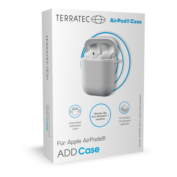 TerraTec ADD Case - Hülle - Apple - AirPods - Polycarbonat - Weiß - 50 mm