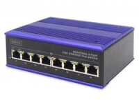 DIGITUS 8 Port Fast Ethernet Netzwerk PoE Switch,Industrial, Unmanaged