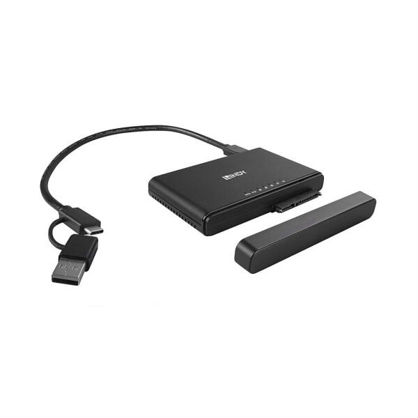 Lindy 43359 - SSD - Serial ATA III - M.2 - USB 3.2 Gen 2 (3.1 Gen 2) Type-C - Schwarz - Aluminium - Kunststoff