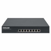 IC Intracom 8-Port Gigabit Ethernet PoE+ Switch - IEEE 802.3at/af Power-over-Ethernet (PoE+/PoE)-konform - 140 W - Endspan - Desktop - 19" Rackmount - Gigabit Ethernet (10/100/1000) - Vollduplex - Power over Ethernet (PoE) - Rack-Einbau