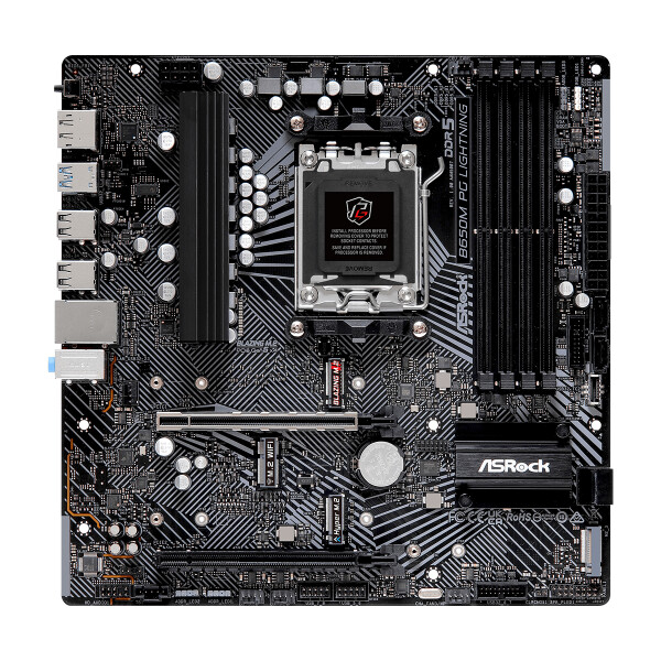 ASRock B650M PG Lightning AM5 mATX DDR5 - AMD Sockel AM5 (Ryzen Zen4)