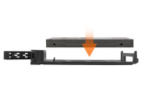 Icy Dock ExpressTray - Frontblende - 2.5" - SATA - Serial ATA II - Serial ATA III - Schwarz - Metall - Kunststoff - 6 Gbit/s