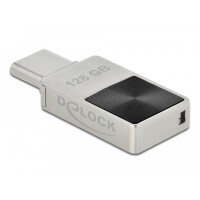 Delock Mini USB 5 Gbps USB-C Speicherstick 128 GB - Metallgehäuse - 128 GB - USB Typ-C - 3.2 Gen 1 (3.1 Gen 1) - 100 MB/s - Ohne Deckel - Silber