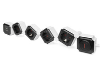 DIGITUS Flexible 4-fach Steckdosenleiste mit 2 USB-Anschlüssen & Schalter