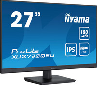 Iiyama ProLite 27" (68.5 cm) Monitor mit QHD-Auflösung - IPS-Panel-Technologie und 100Hz Bildwiederholfrequenz - 68,6 cm (27") - 2560 x 1440 Pixel - Dual WQHD - LED - Schwarz
