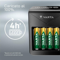 Varta Ladegerät LCD Plug Charger+ inkl. 4x AA 2100mAh - Ladegerät - Nickel-Metallhydrid (NiMH)