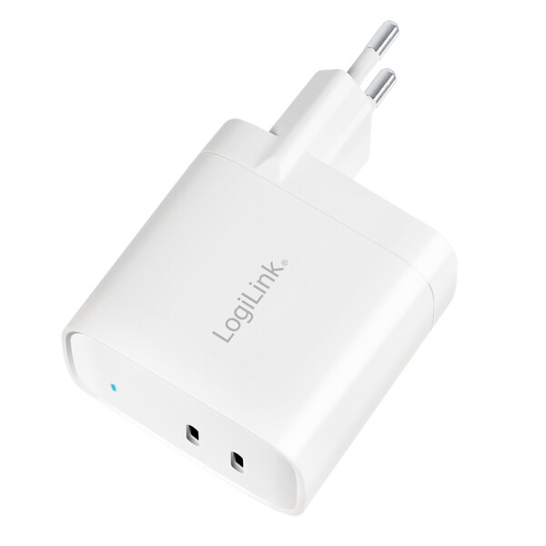 LogiLink PA0282 - USB-Ladegerät 40 w 2 x USB-C GaN - PC-/Server Netzteil