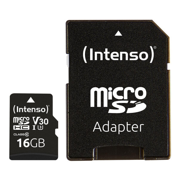 Intenso 3433470 - 16 GB - MicroSDHC - Klasse 10 - UHS-I - 100 MB/s - 45 MB/s